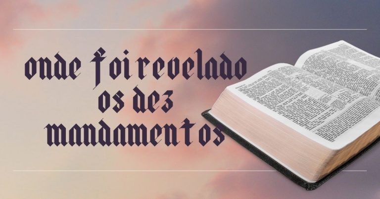 onde foi revelado os dez mandamentos